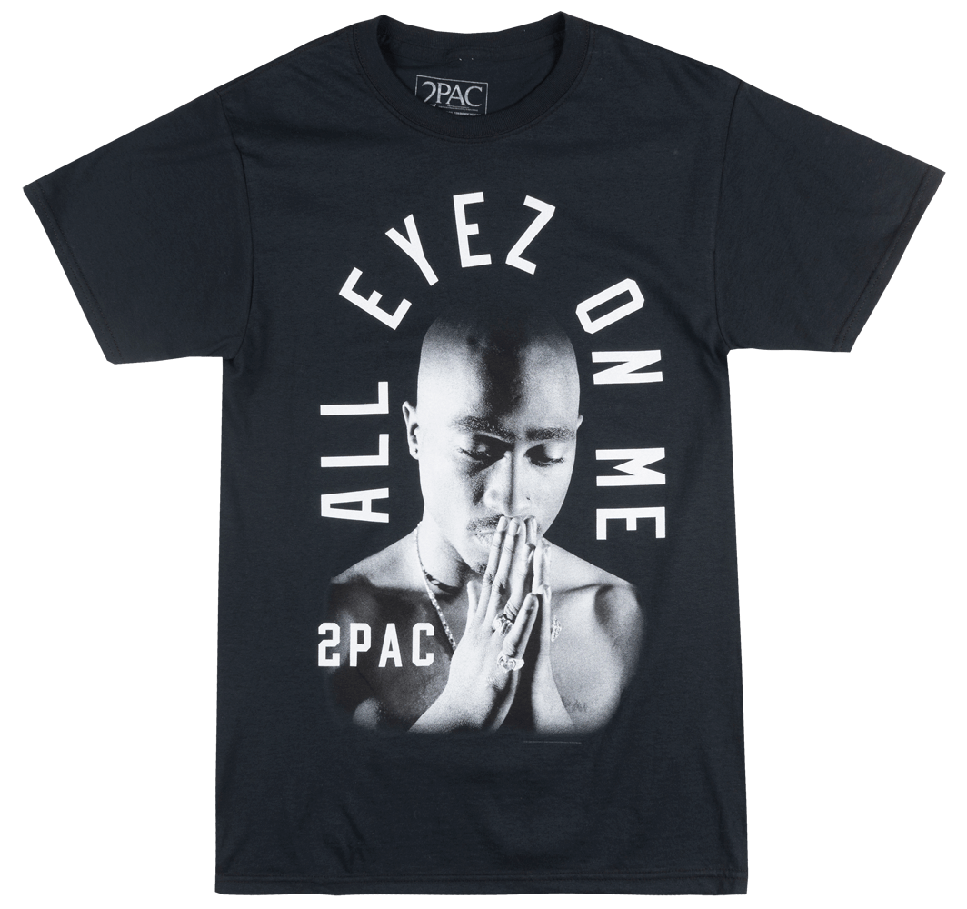 Mens Tupac 'All Eyez On Me' Black T-Shirt