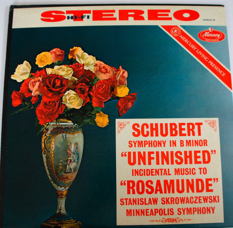 Minneapolis Symphony Orchestra ‎– Schubert: Symphony No.8 (Unfinished) : Rosamunde Excerpts VG 1960 Mercury Stereo LP USA - Classical / Romantic
