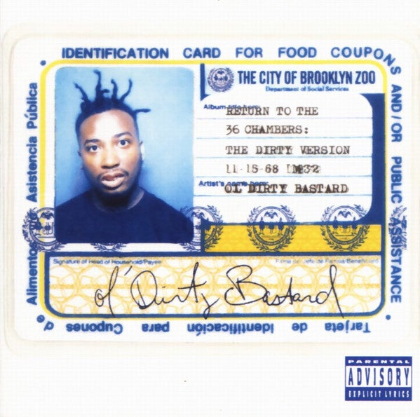 Ol' Dirty Bastard ‎– Return To The 36 Chambers: The Dirty Version (1995) - New 2 LP Record 2016 Elektra USA Vinyl - Hip Hop - Shuga Records