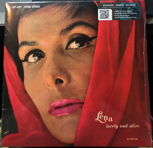 Lena Horne ‎– Lovely And Alive (1962) - New Lp Record 2015 Speakers Corner Europe Import 180 gram Audiophile Vinyl - Jazz / Soul-Jazz