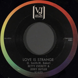 Betty Everett & Jerry Butler - Love Is Strange / Smile - VG 7" Single 45rpm 1964 Vee Jay USA - Soul / R&B