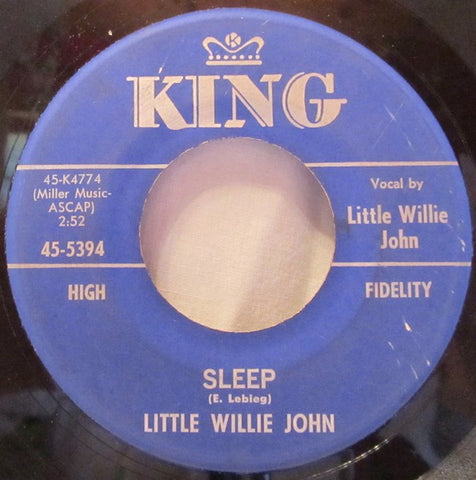 Little Willie John - Sleep / There's A Difference - VG+ 7" Single 45RPM 1960 King USA - R&B