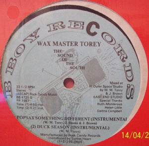 Wax Master Torey ‎– Duck Season - VG+ 12” Single Record 1987 USA Original Vinyl - Hip Hop - Shuga Records