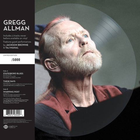 Gregg Allman - Southern Blood - New Vinyl 2017 Rounder Limited Edition 10" Picture Disc (Numbered to 5000) - Rock