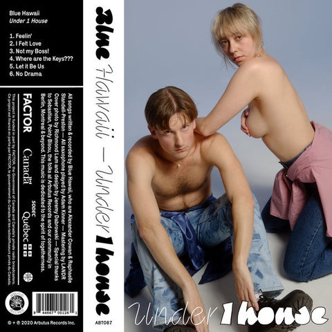 Blue Hawaii ‎– Under 1 House - New Cassette 2021 Arbutus Tape - Electronic / Pop