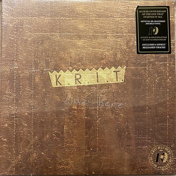 Big K.R.I.T. ‎– K.R.I.T. Wuz Here - New 2 LP Record 2021 BMG Europe Import Navy & Gold Splatter/ Navy & Gold Smash Vinyl - Hip Hop