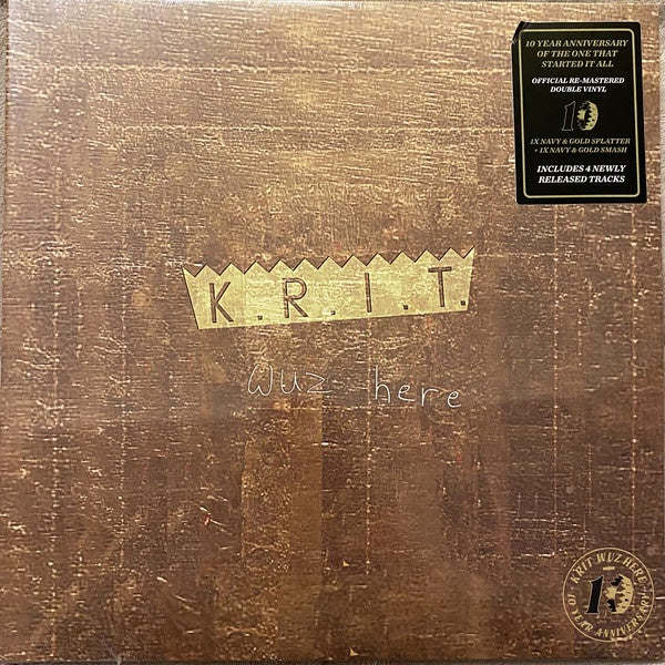 Big K.R.I.T. ‎– K.R.I.T. Wuz Here - New 2 LP Record 2021 BMG Europe Import Navy & Gold Splatter/ Navy & Gold Smash Vinyl - Hip Hop - Shuga Records