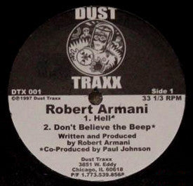 Robert Armani - Hell - New Sealed 12" Single 1997 Dust Traxx - Chicago House / Techno