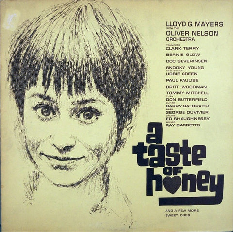 Lloyd G. Mayers With The Oliver Nelson Orchestra ‎– A Taste Of Honey - VG+ Lp Record 1962 United Artists USA Vinyl - Jazz