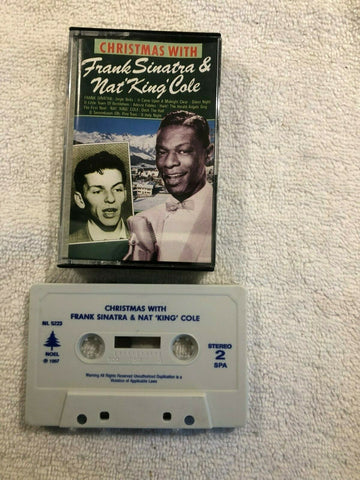 Frank Sinatra & Nat 'King' Cole ‎– Christmas With Frank Sinatra & Nat 'King' Cole - VG+ Cassette Tape 1989 Portugal Import - Holiday / Jazz
