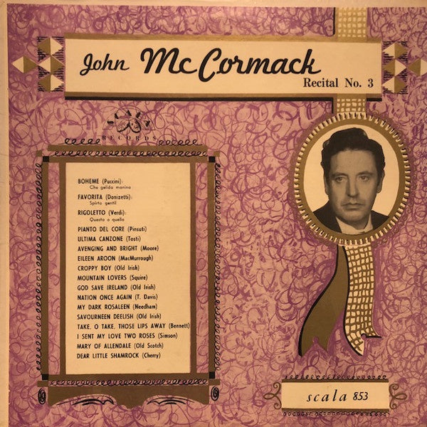 John McCormack – Great Voices of the Century - VG+ Lp Record USA Original Vinyl - International / Ireland / Vocal - Shuga Records