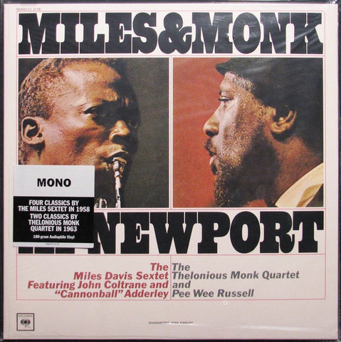 The Miles Davis Sextet & The Thelonious Monk Quartet ‎– Miles & Monk At Newport (1963) - New LP Record 2014 Columbia Mono 180 gram Vinyl Reissue - Bop / Modal