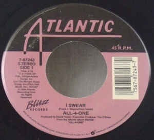 All-4-One- I Swear / So Much In Love - Mint- 7" Single 45 Record 1994 Atlantic USA Vinyl - New Jack Swing