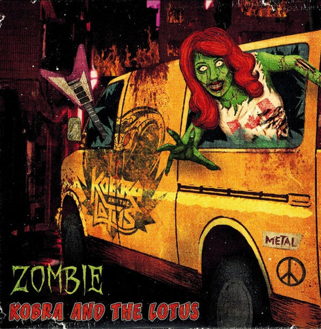 Kobra And The Lotus ‎– Zombie - New 7" Single Record 2015 Titan Music USA Gree Vinyl - Heavy Metal