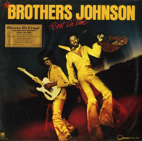 The Brothers Johnson ‎– Right On Time (1977) - New Lp Record 2017 Music On Vinyl Europe Import 180 gram Strawberry Red Vinyl & Numbered - Funk / Soul