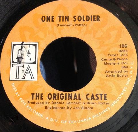 The Original Caste ‎– One Tin Soldier / Live For Tomorrow - VG+ 7" Single 45rpm T-A  USA - Rock / Psych / Pop