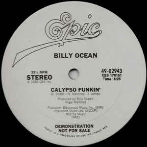 Billy Ocean ‎– Calypso Funkin' - VG+ 12" Single Record 1982 Epic USA Promo - Soul / Disco / Funk