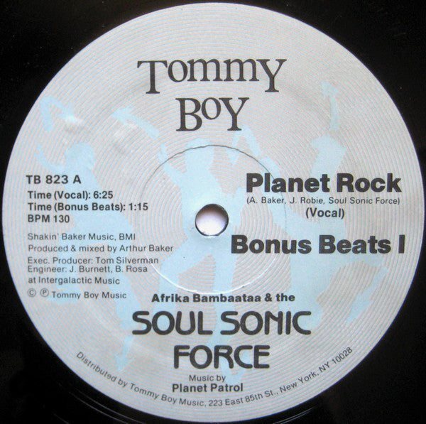 Afrika Bambaataa & The Soul Sonic Force - Planet Rock VG - 12" Single 1982 Tommy Boy USA - Hip Hop