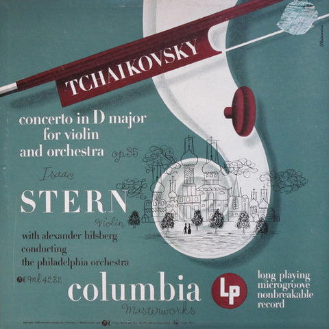 Isaac Stern - Tchaikovsky ‎– Concerto In D Major For Violin And Orchestra Op. 35 - VG+ 1949 Mono USA Original Press Record (Alex Steinweiss Cover Art) - Classical