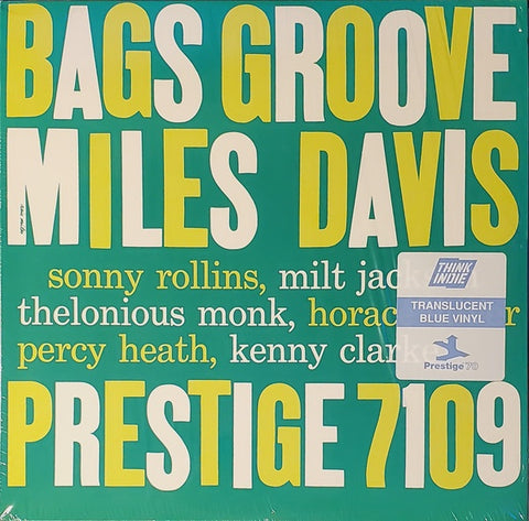 Miles Davis ‎– Bags Groove (1957) - Mint- LP Record 2019 Prestige  Exclusive Blue Vinyl - Jazz / Hard Bop