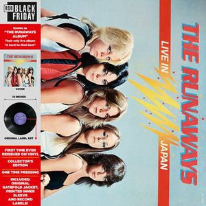 The Runaways - Live In Japan (1977) - New LP Record Store Day Black Friday 2019 Culture Factory USA RSD Exclusive Release Vinyl - Hard Rock