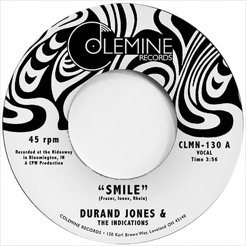 Durand Jones & The Indications ‎– Smile / Tuck 'N' Roll - New 7" Single Record 2015 Colemine USA Vinyl - Funk / Soul