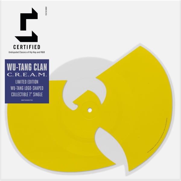 Wu-Tang Clan ‎– C.R.E.A.M. (Cash Rules Everything Around Me) - New 7" Single Record 2018 Loud USA Logo Shaped Picture Disc Vinyl - Hip Hop - Shuga Records