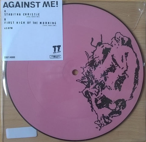 Against Me! - Stabitha Christie - New 7" Vinyl 2017 Total Treble Record Store Day Picture Disc, Numbered to 4000 - Punk / Rock