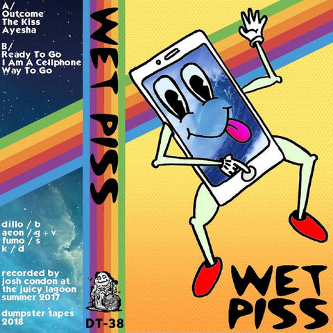 Wet Piss - Wet Piss - New Cassette 2017 Dumpster Tapes Gold Tape (Handnumbered to 100) with Download - Chicago, IL Garage Punk / Noise Rock