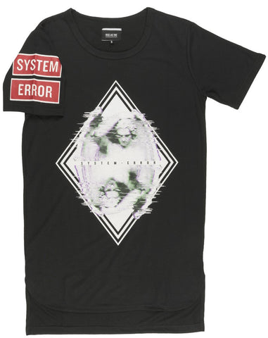 Rise As 1ne - System Error Elongated Men's Black T-Shirt