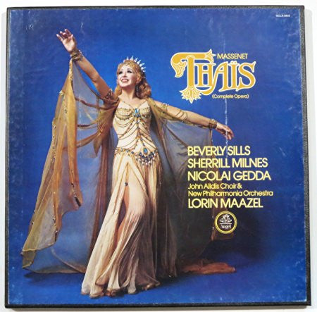 Maazel WIth Beverly Sills & Sherill Milnes / Massenet : Thais - New Vinyl Record 1976 Stereo (Original Press) 3 Lp Set USA Stereo - Classical/Opera