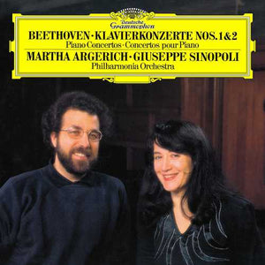 Martha Argerich, Philharmonia Orchestra London, & Giuseppe Sinopoli - Beethoven: Piano Concertos Nos. 1 & 2 - New 2 LP Record 2019 Deutsche Grammophon Vinyl - Classical - Shuga Records