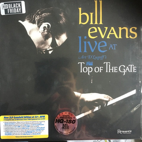 Bill Evans ‎– Live At Art D'Lugoff's Top Of The Gate - New 2 LP Record Store Day 2019 Resonance RSD USA Numbered 180 gram Vinyl Black Friday - Jazz / Post Bop