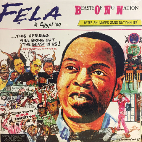 Fela Kuti And Egypt '80 ‎– Beasts Of No Nation (1989) - New Vinyl 2017 Knitting Factory Records Limited Edition Reissue on White Vinyl with Download - Funk / Afrobeat