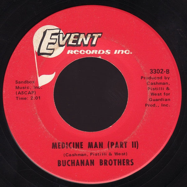 Buchanan Brothers ‎– Medicine Man - Mint- 45rpm1 1969 USA - Rock - Shuga Records