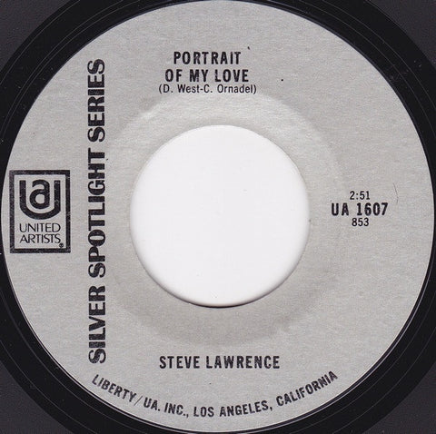 Steve Lawrence ‎- Portrait Of My Love / Oh How You Lied - VG+ 7" Single 45 RPM USA - Jazz / Swing / Big Band