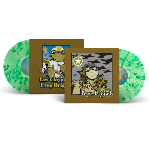 Colonel Les Claypool’s Fearless Flying Frog Brigade - Live Frogs Sets 1 & 2 (2019) - New 3 LP Record 2020 Prawn Song USA Lime Green Splatter Vinyl - Altenative Rock / Prog Rock / Funk Rock