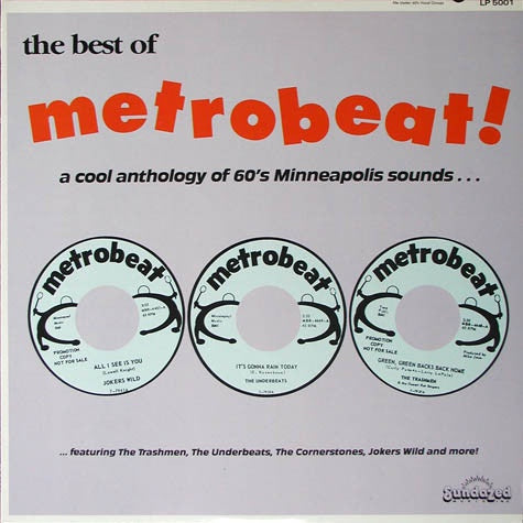 Various ‎– The Best Of Metrobeat! - New Lp Record 1990 Sundazed Music USA Black Vinyl Original - Surf / Garage Rock