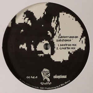 Gary Martin ‎– Subterranean Substance - Mint 12" Single Record - 2003 USA Teknotika Vinyl - Tribal / Techno
