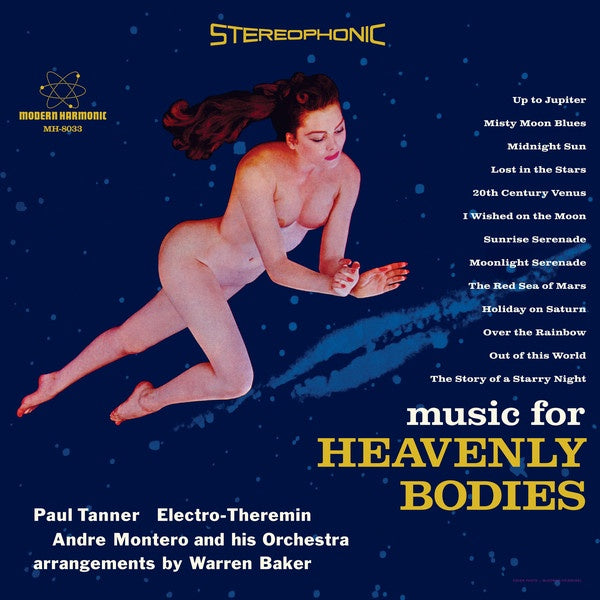 Paul Tanner / Andre Montero And His Orchestra ‎– Music For Heavenly Bodies - New LP Record 2017 Modern Harmonic USA Blue Vinyl - Jazz / Pop / Space-Age