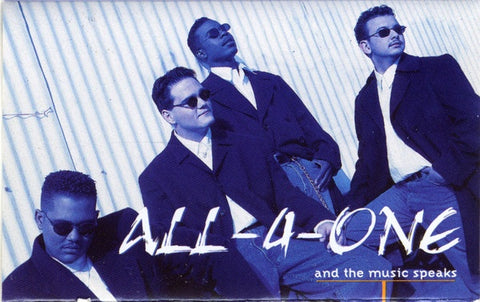 All-4-One ‎– And The Music Speaks - Used Cassette 1995 Atlantic - RnB/Swing