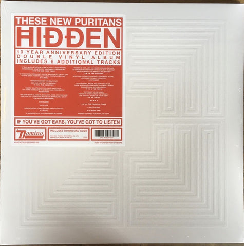 These New Puritans ‎– Hidden [MMXX] (2010) - New 2 Lp Record 2020 Domino  Europe Import Vinyl & Download - Electronic / Darkwave / Indie Rock