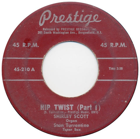 Shirley Scott ‎– Hip Twist VG- 7" Single 45 rpm Prestige USA - Soul-Jazz