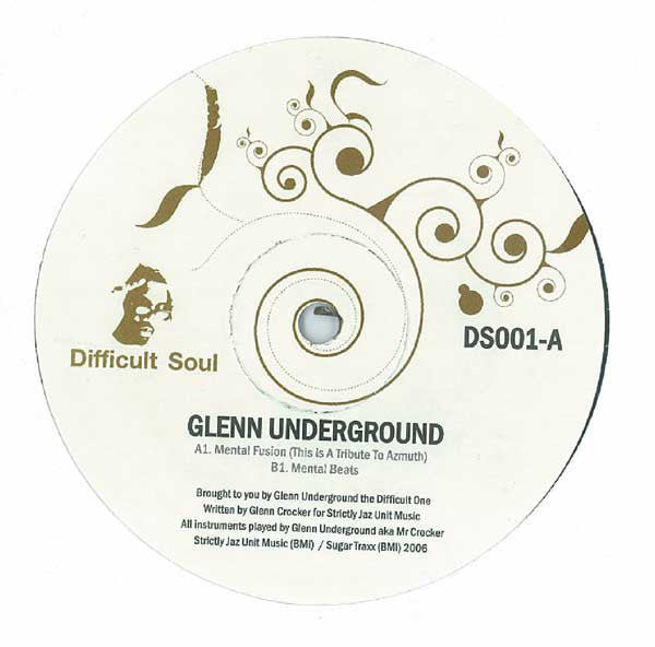 Glenn Underground - Mental Fusion - New 12" Single Record 2006 Difficult Soul USA Vinyl - Chicago House / Deep House - Shuga Records