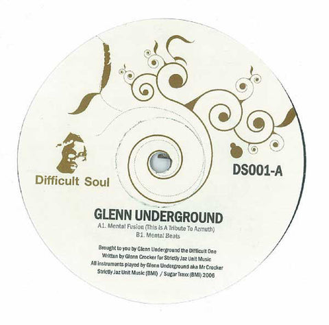 Glenn Underground – Mental Fusion - New 12" Single 2006 Difficult Soul USA Vinyl - Chicago House / Deep House