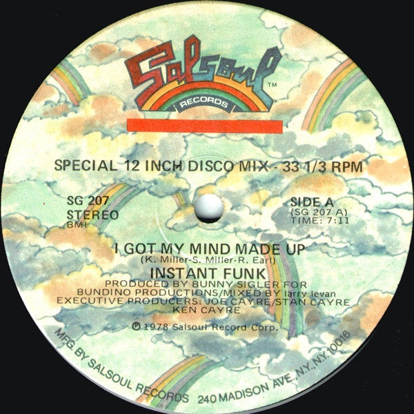 Instant Funk ‎– Got My Mind Made Up/ Wide World Of Sports - VG 45rpm 1978 USA Salsoul Records - Funk / Soul / Disco - Shuga Records