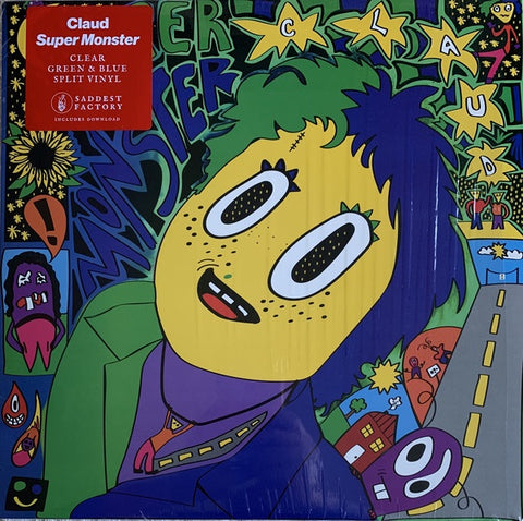 Claud ‎– Super Monster - New LP Record 2021 Saddest Factory Limited Clear Green & Blue Split Vinyl - Indie Rock / Pop