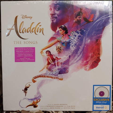 Various ‎– Aladdin: The Songs - New LP Record 2019 Walt Disney USA White Vinyl Walmart Exclusive - Soundtrack