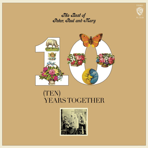 Peter, Paul & Mary ‎– The Best of (Ten) Years Together - New Vinyl Record 2017 Rhino: 'Summer Of Love' 180Gram Stereo Gatefold Reissue on Orange Vinyl - Folk Rock