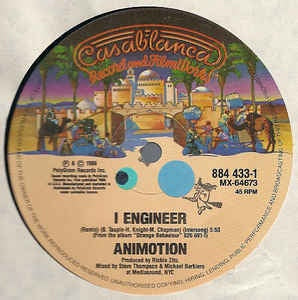 Animotion ‎- I Engineer / Obsession - VG+ 12" Single 1986 USA - Synth-Pop / Rock